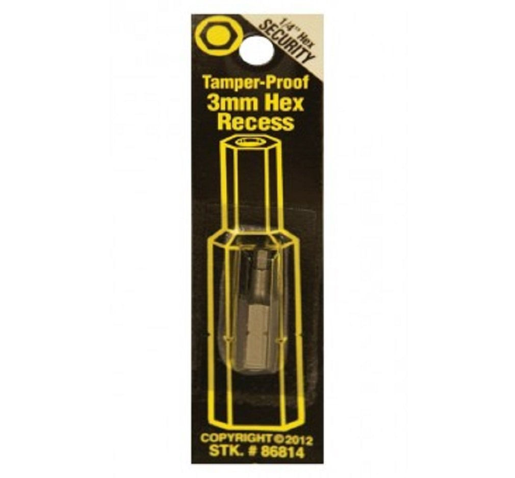 Haste Hex Bit Best Way Tools Security, Esfera De 3 Mm, 1/4