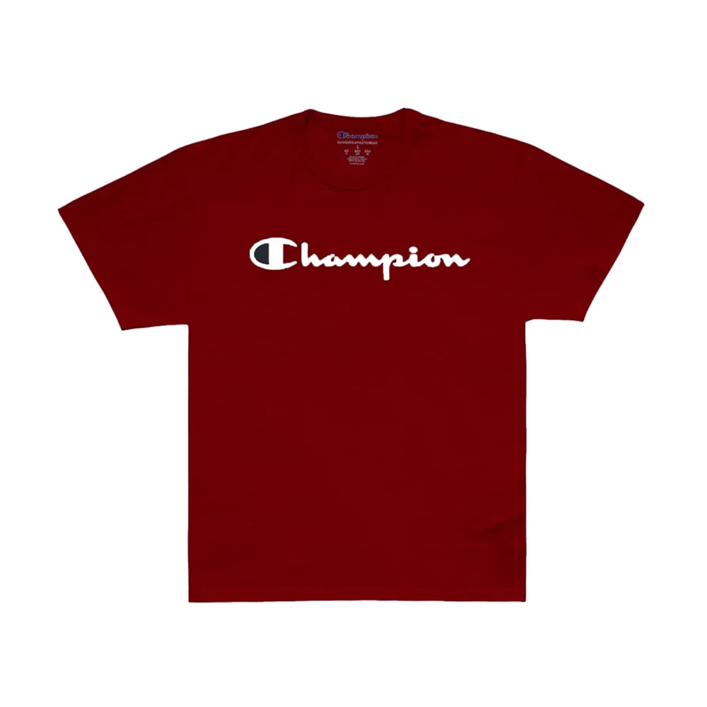 Camiseta Champion Logo Script Ink Red