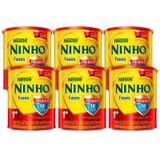 Leite Em Pó Infantil Ninho Fases 1  Kit 6 Latas 800G