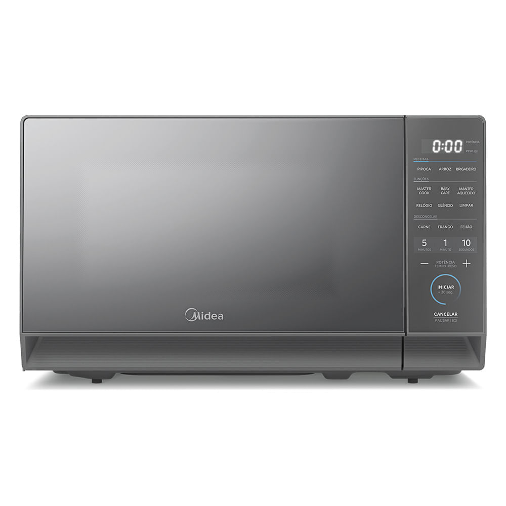 Micro-ondas 20l Prata Porta Espelhada Mastercook Midea Mhp20s1 - 127v