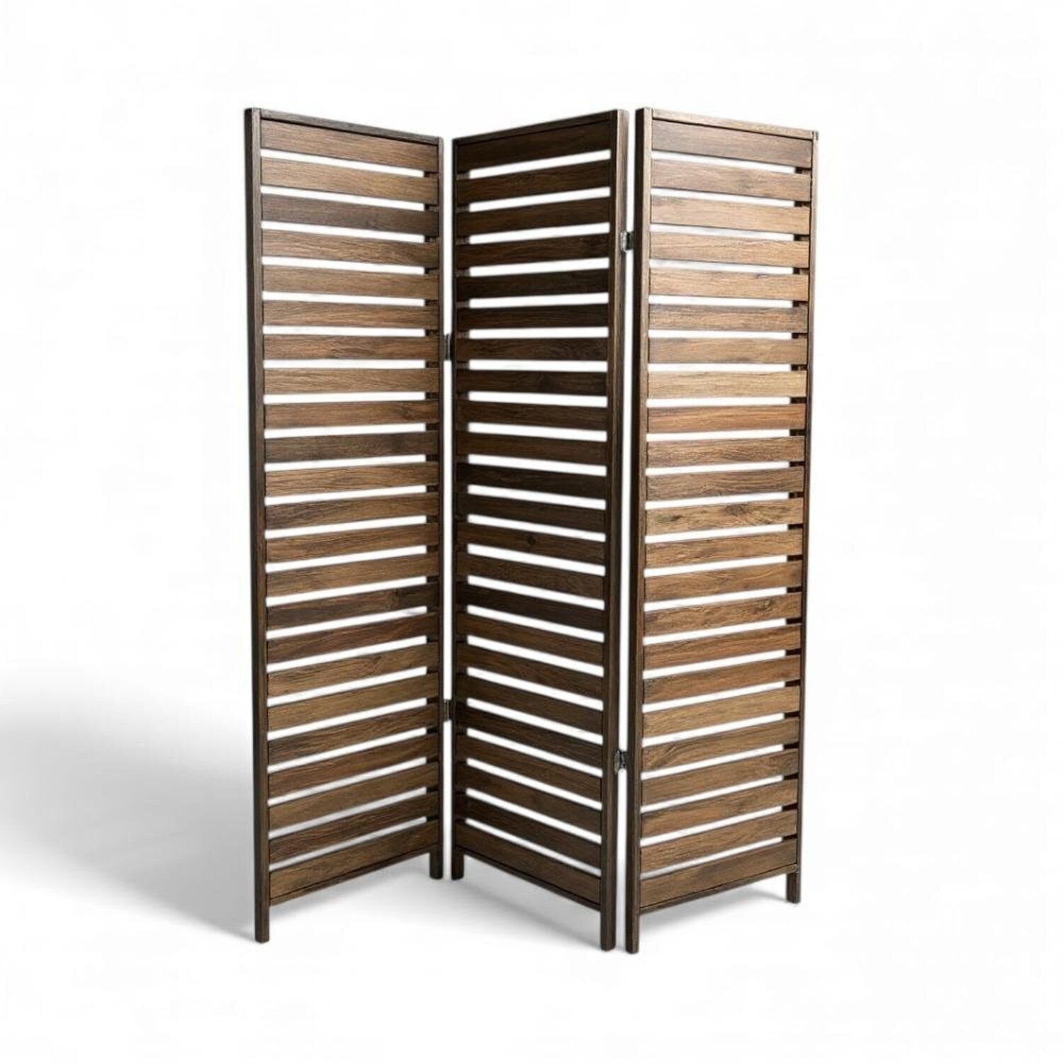 Biombo Versati 3 Folhas Rustic Nogueira