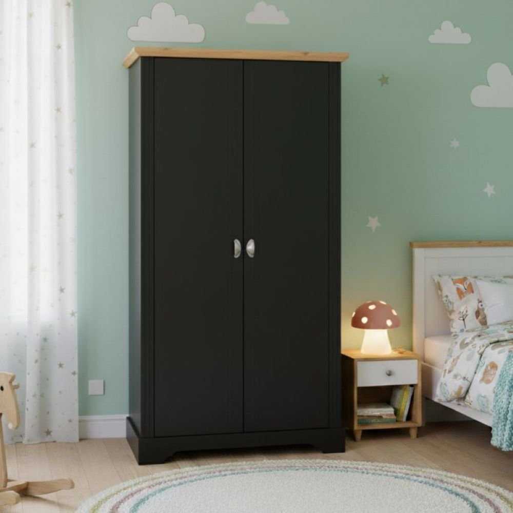 Guarda Roupa Infantil 2 Portas Toledo Cinza