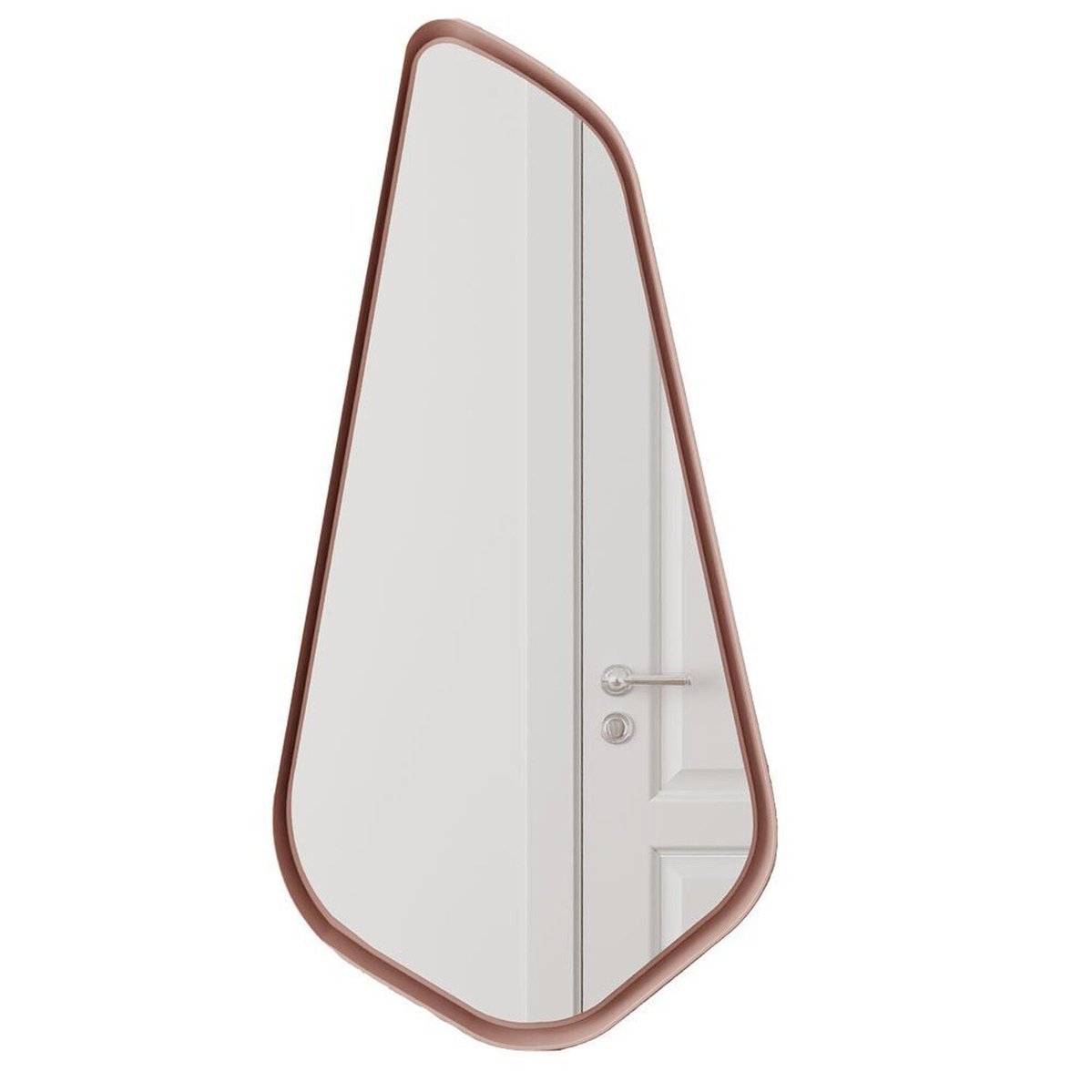 Espelho Orgânico 155cm X 79cm Moldura Mdf Bali Euronobre Rosé Gold