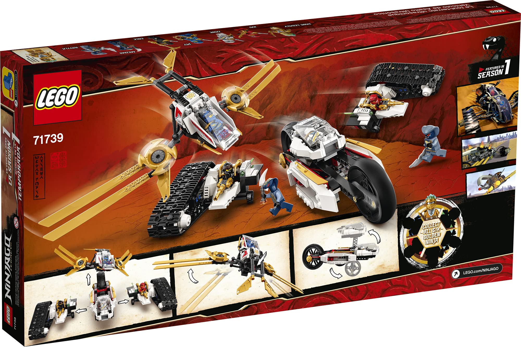 Kit De Construção Lego Ninjago Legacy Ultra Sonic Raider 71739
