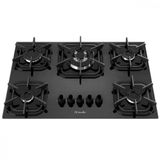 Cooktop Mueller G4 5 Bocas Preto Tripla Chama - Bivolt