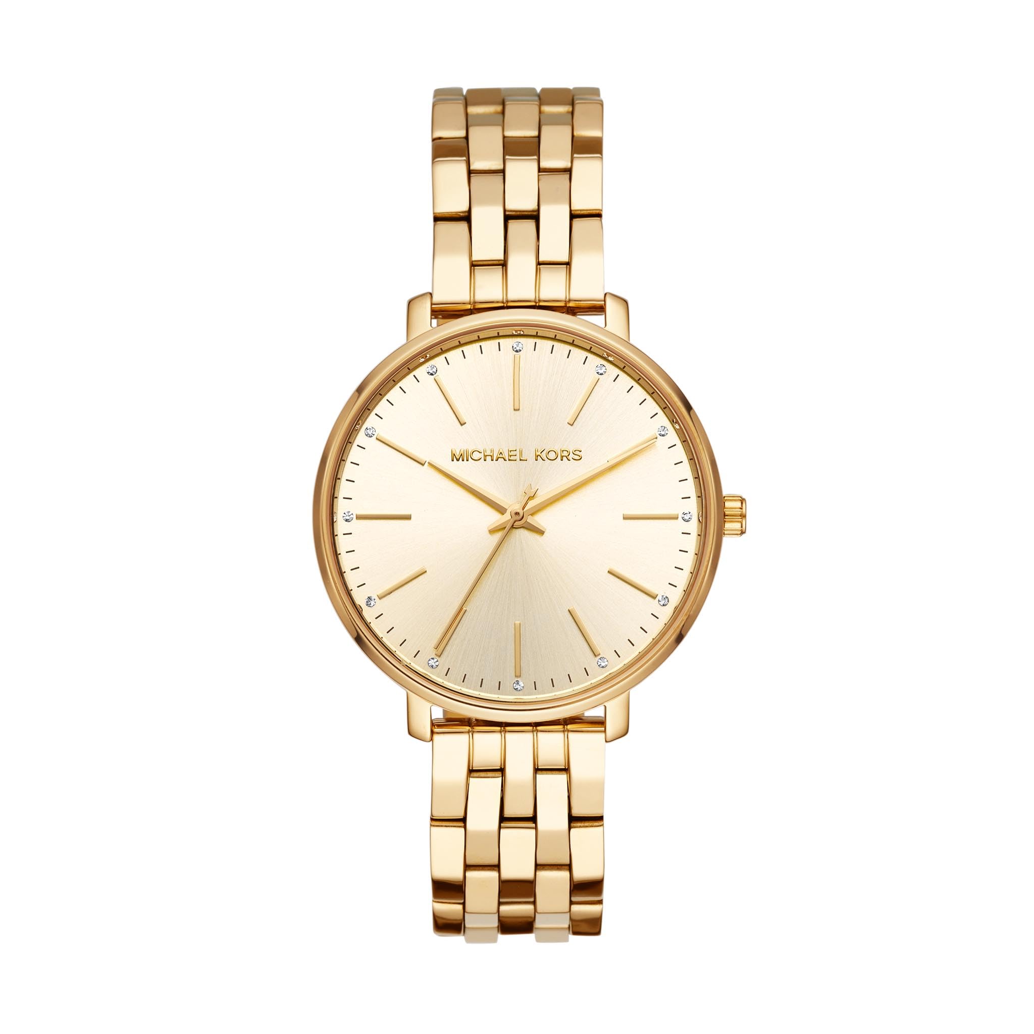 Relógio Michael Kors Pyper Mk3898 Feminino Dourado 38 Mm