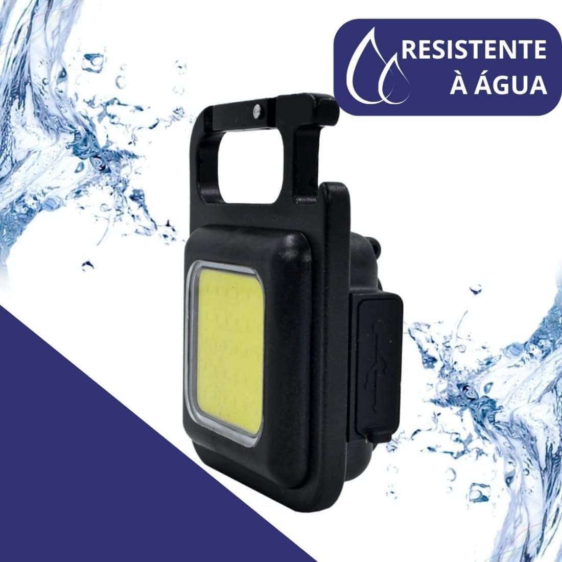 Super Luz De Acampamento Led Recarregáveis E Portátil Mini Lanterna Refletor 800 Lúmens Bolso
