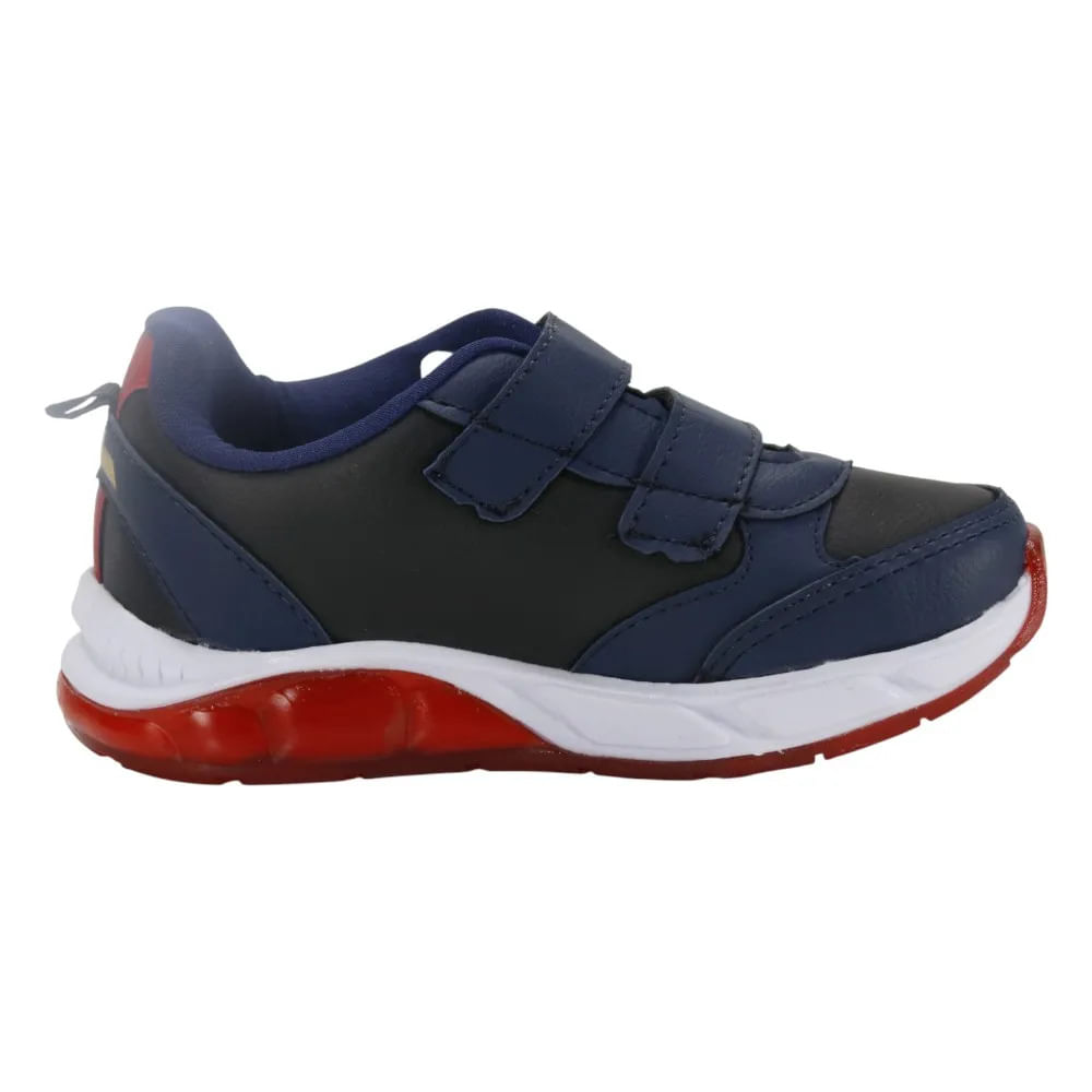 Tênis Infantil Disney Marvel Homem Aranha Led-masculino