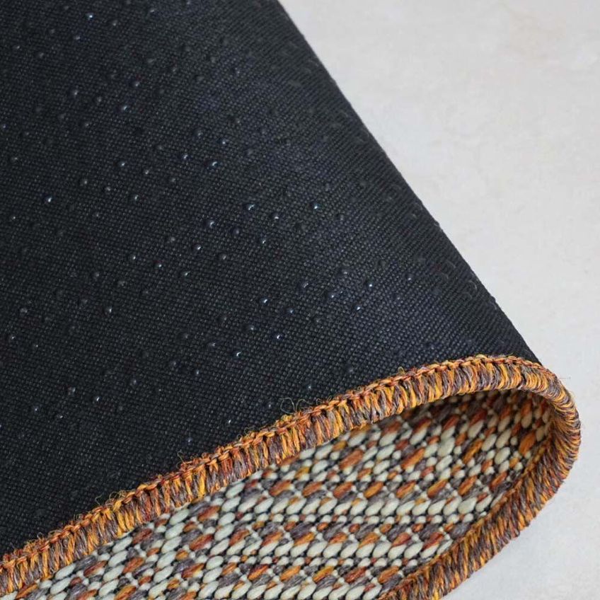 Tapete Passadeira Sisal 1,00m X 66cm Base Antiderrapante Para Corredor Cozinha Quarto Sala - Terracota - imagem 4