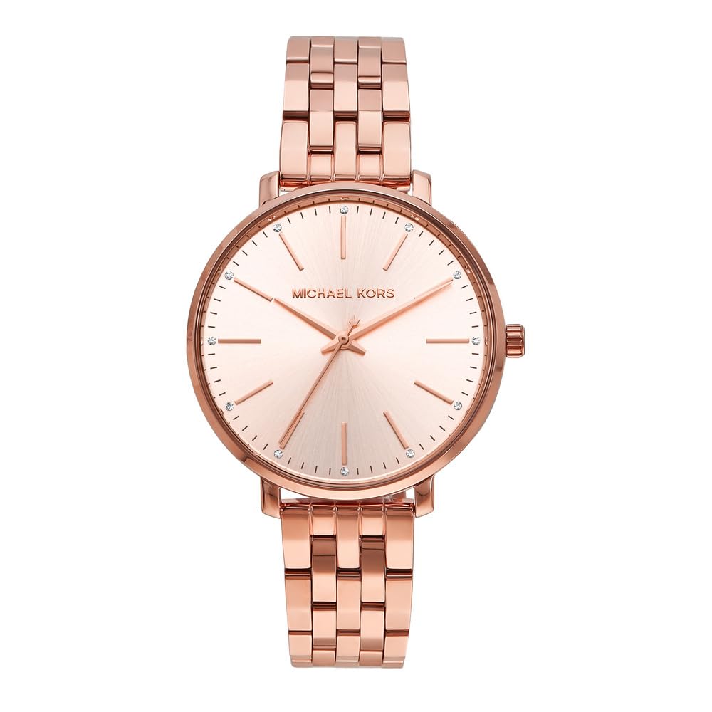 Relógio Michael Kors Pyper Mk3897 Feminino Em Tom De Ouro Rosa