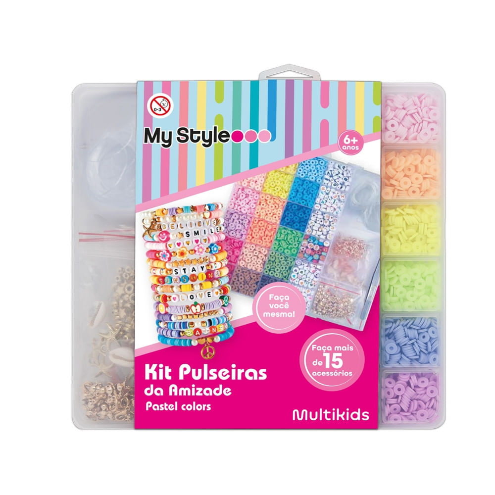 Kit Pulseiras Da Amizade My Style Faça Você Mesma Multikids - Br2313