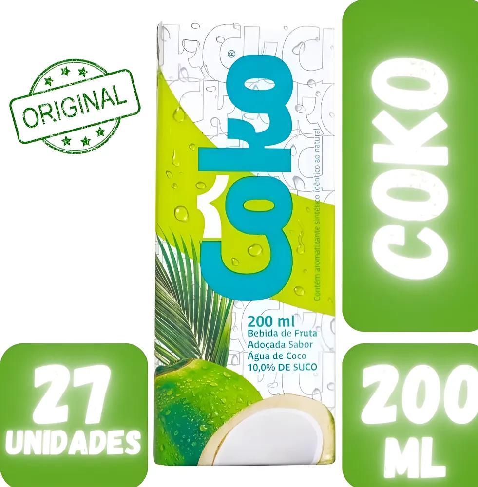 5x Coko Água De Coco Gelo 200ml - Caixa 27 Unidades - Carrefour