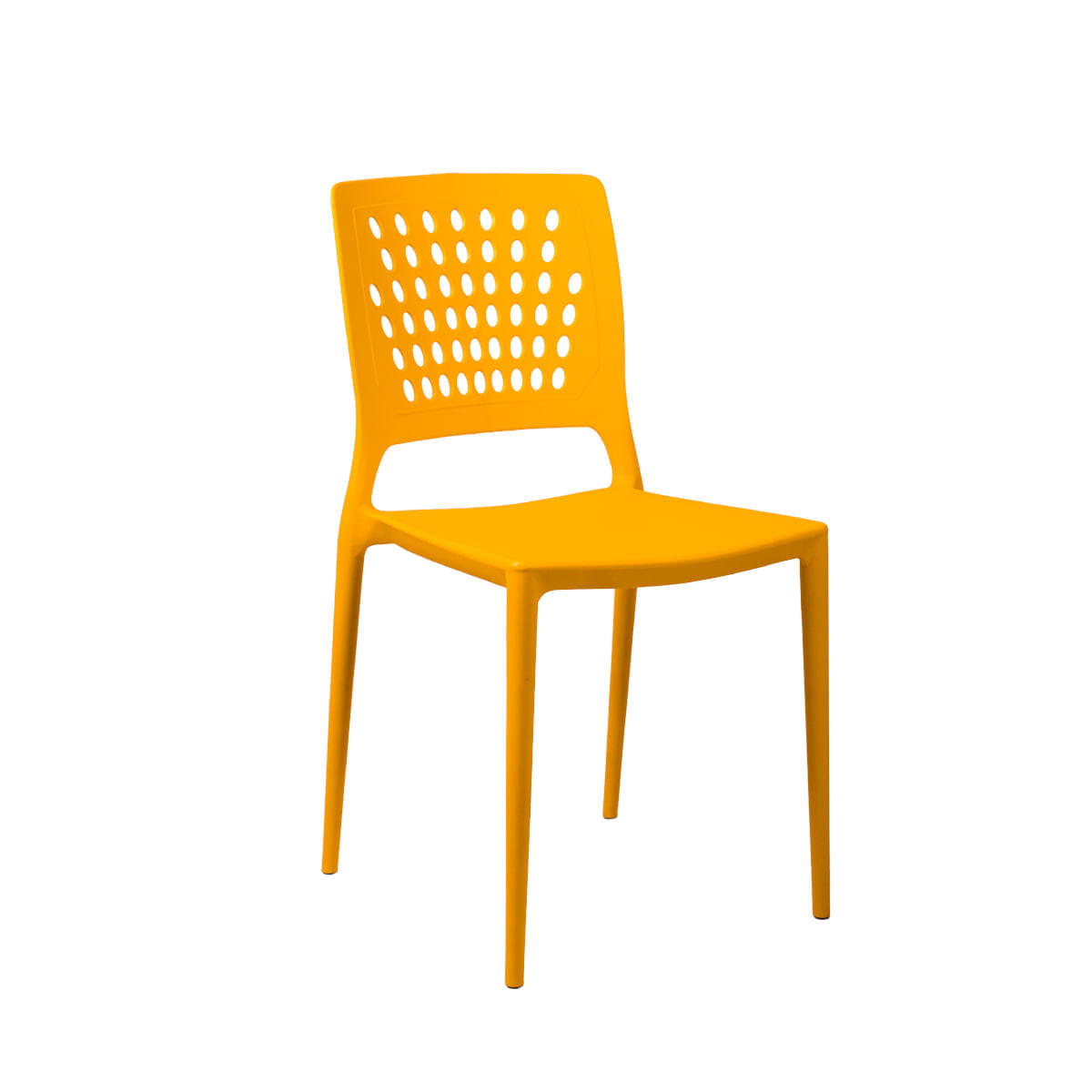 Cadeira Marte Amarelo Mostarda Empilhável Em Polipropileno Acrilys Acrilys