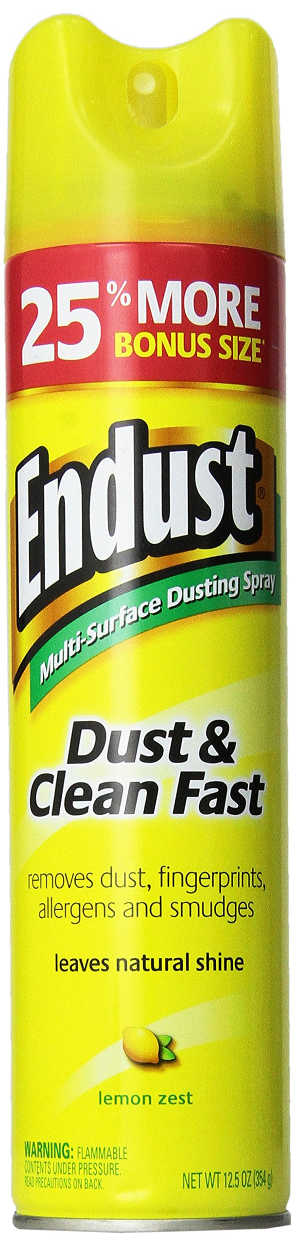 Spray De Limpeza Endust Lemon Zest 354 Ml Sem Cera