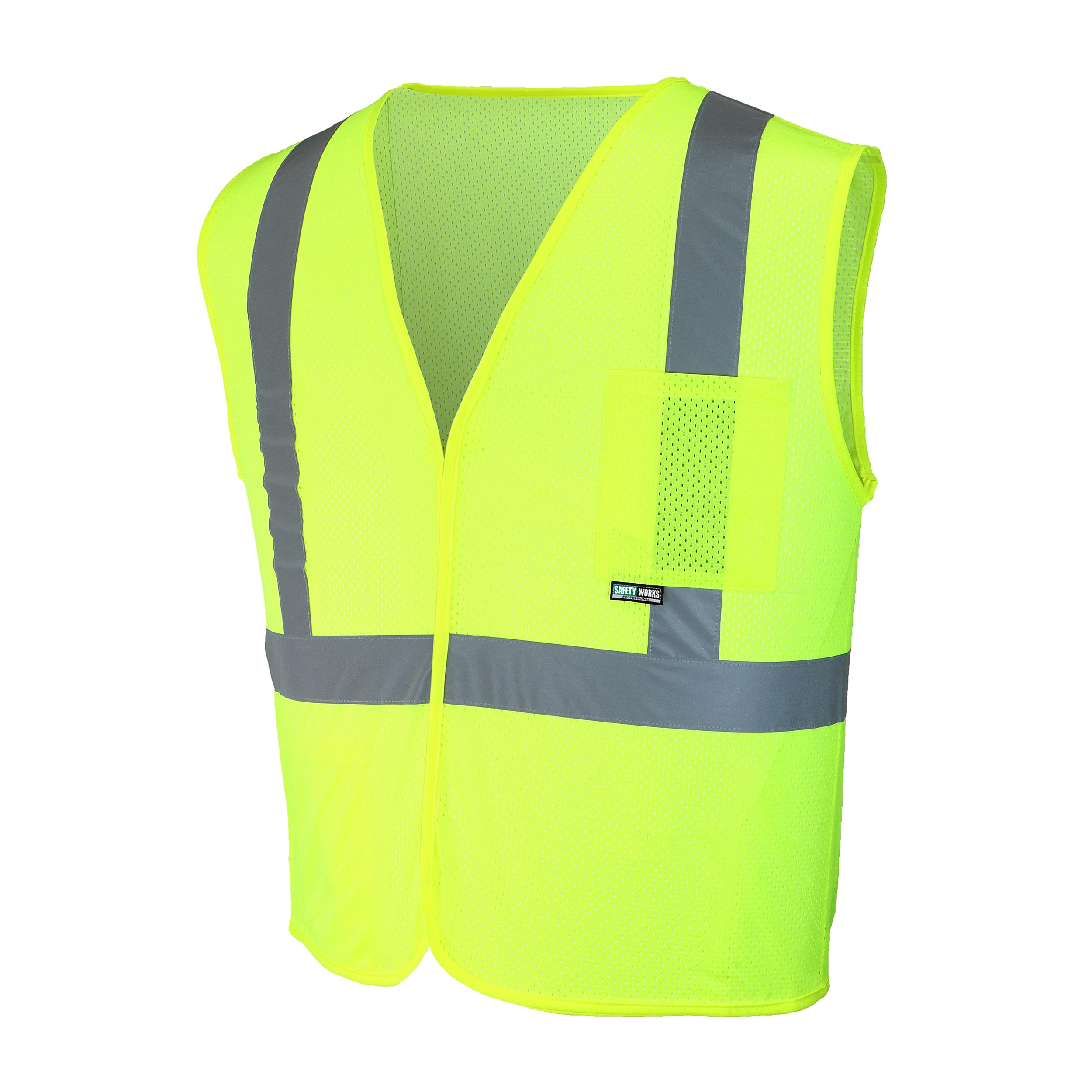 Colete De Segurança West Chester Sw46206-o Classe Ii Lime 2 Bolsos