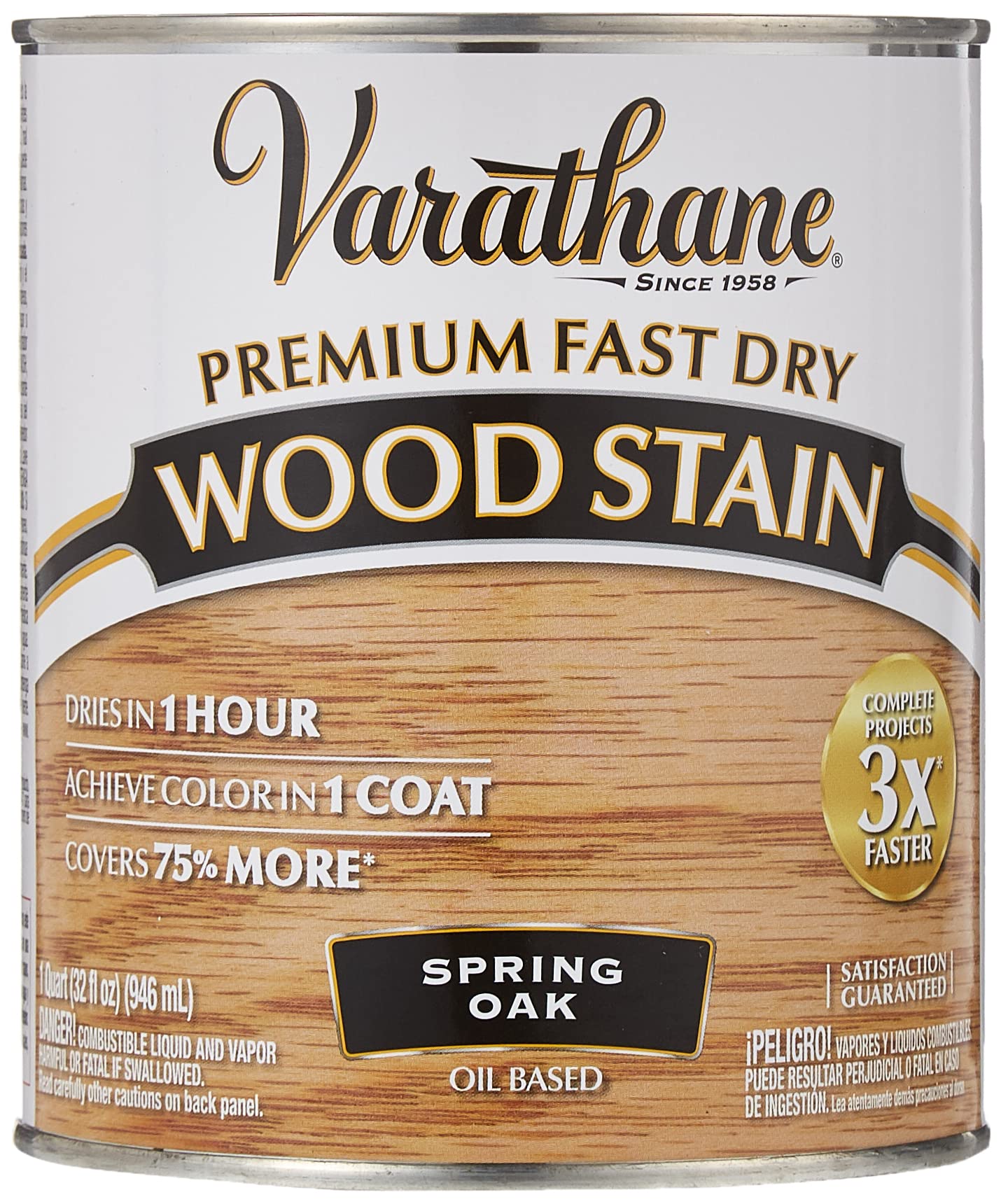 Wood Stain Varathane Premium Fast Dry Spring Oak Quart