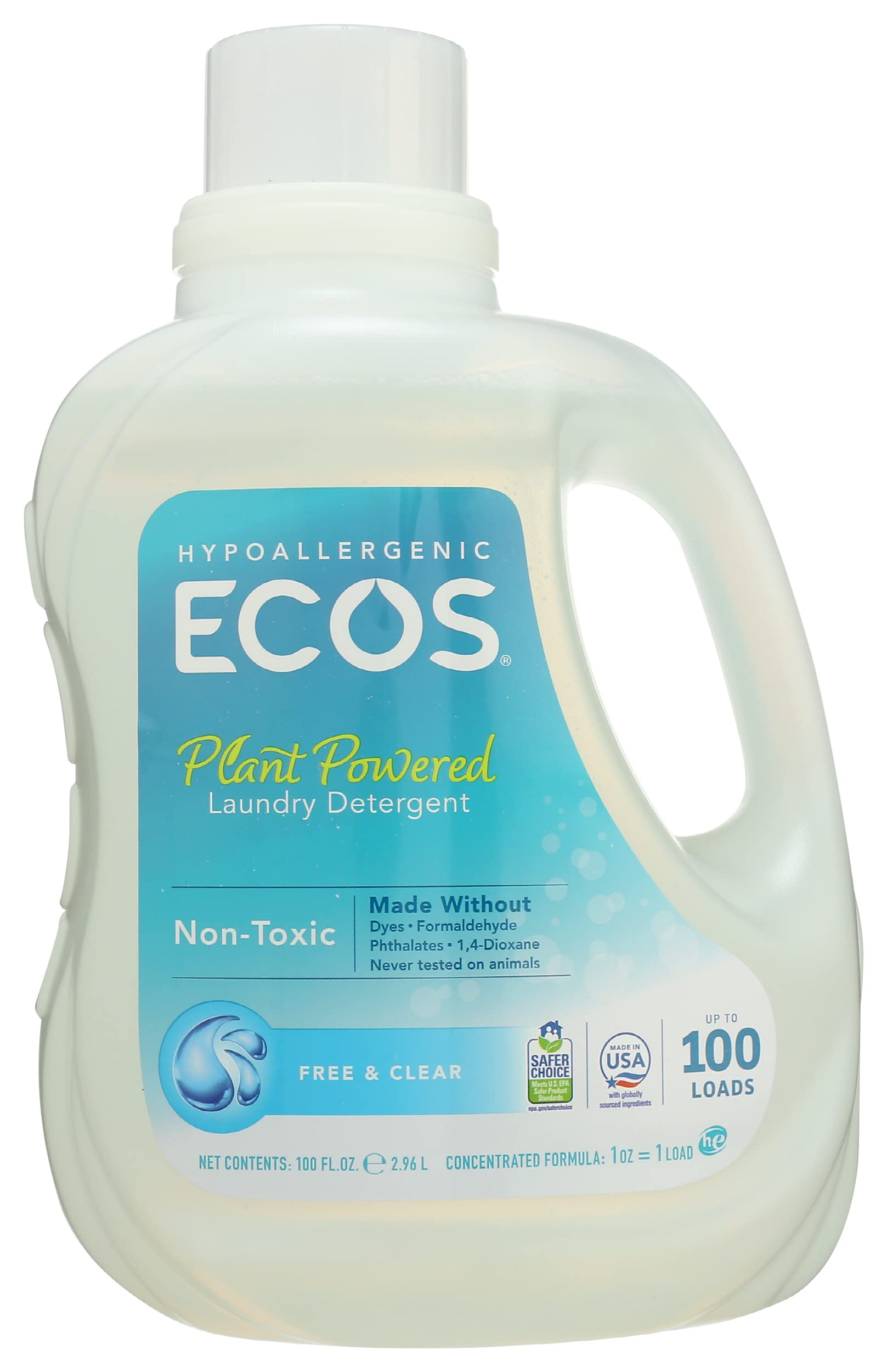 Detergente Líquido Para Roupa Produtos Ecológicos Ecos Free Clear