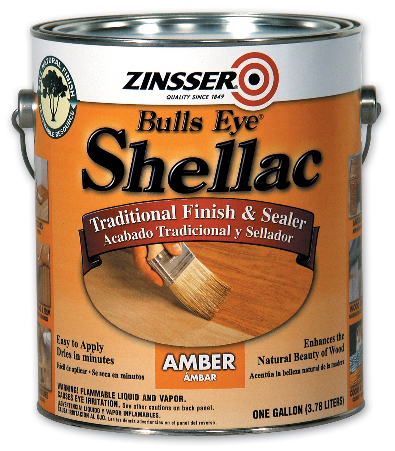 Verniz Doméstico Rust-oleum 00701 Shellac Amber 3,78l