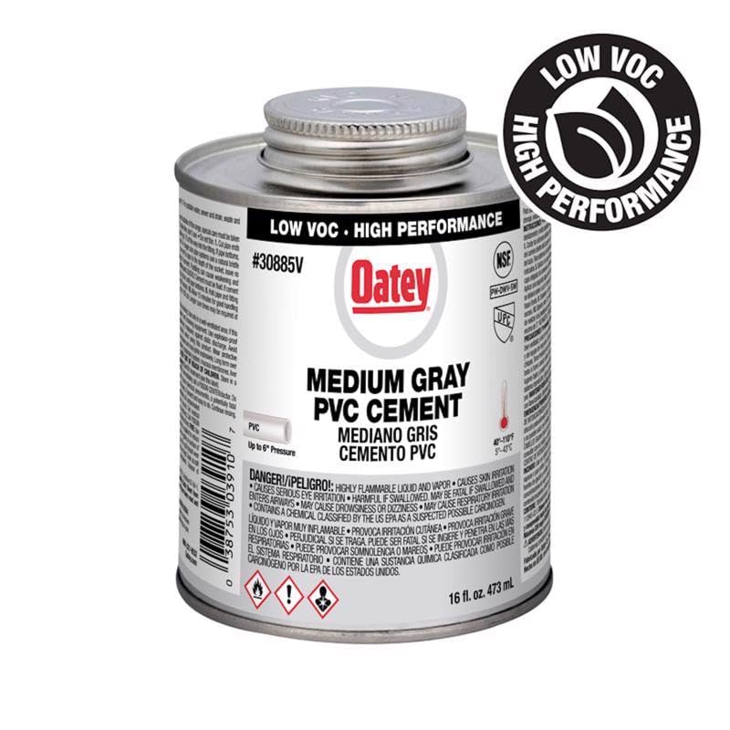 Cimento De Pvc Oatey Medium Grey 473 Ml Fast Set