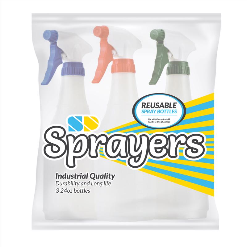 Frasco De Spray Swag Pacific 710ml, 3 Unidades, Branco