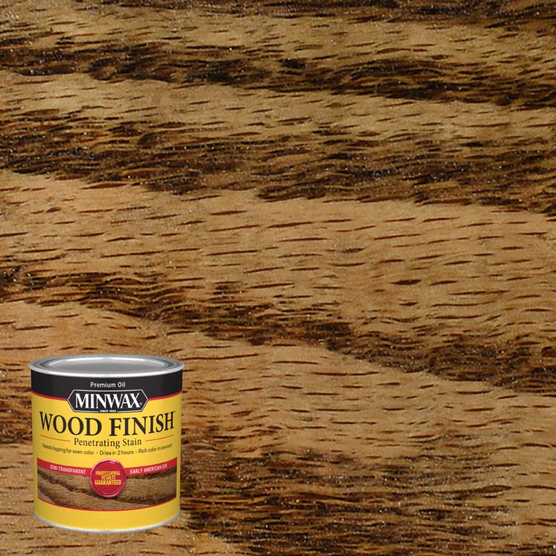 Wood Stain Minwax Wood Finish Semitransparente Early American