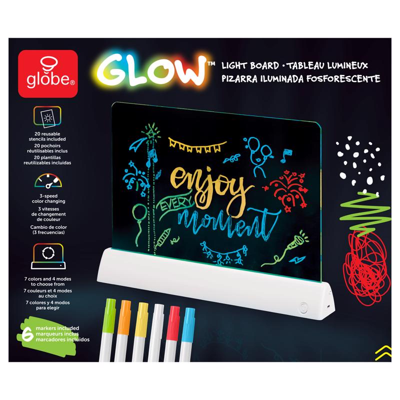 Light Board Globe Electric Glow Plastic Clear 27 Peças