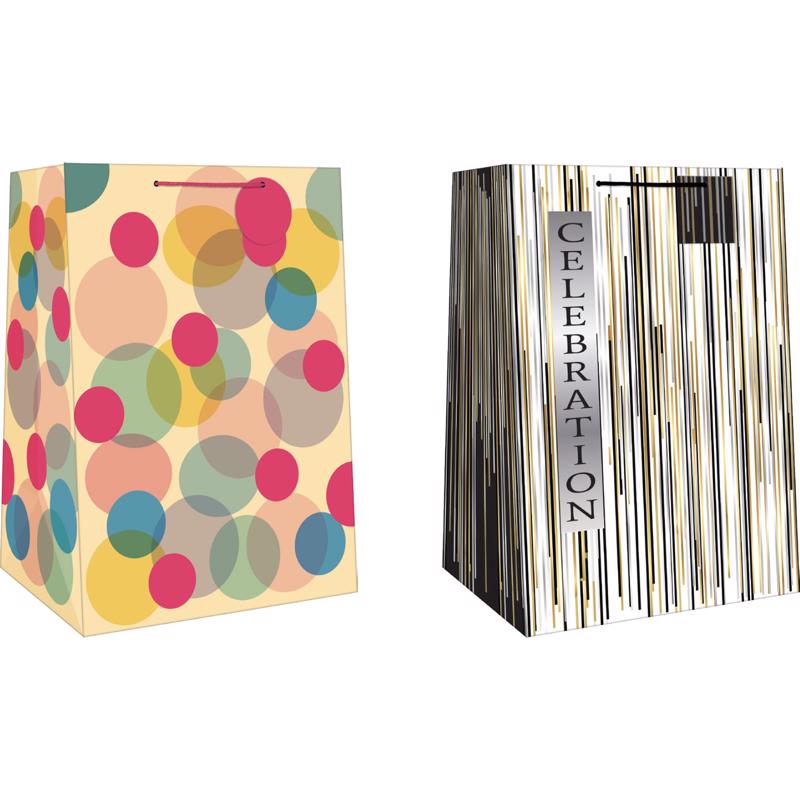 Sacola De Presente, Imagens Em Papel, Sorted Mega Wide Jumbo (pacote Com 12)