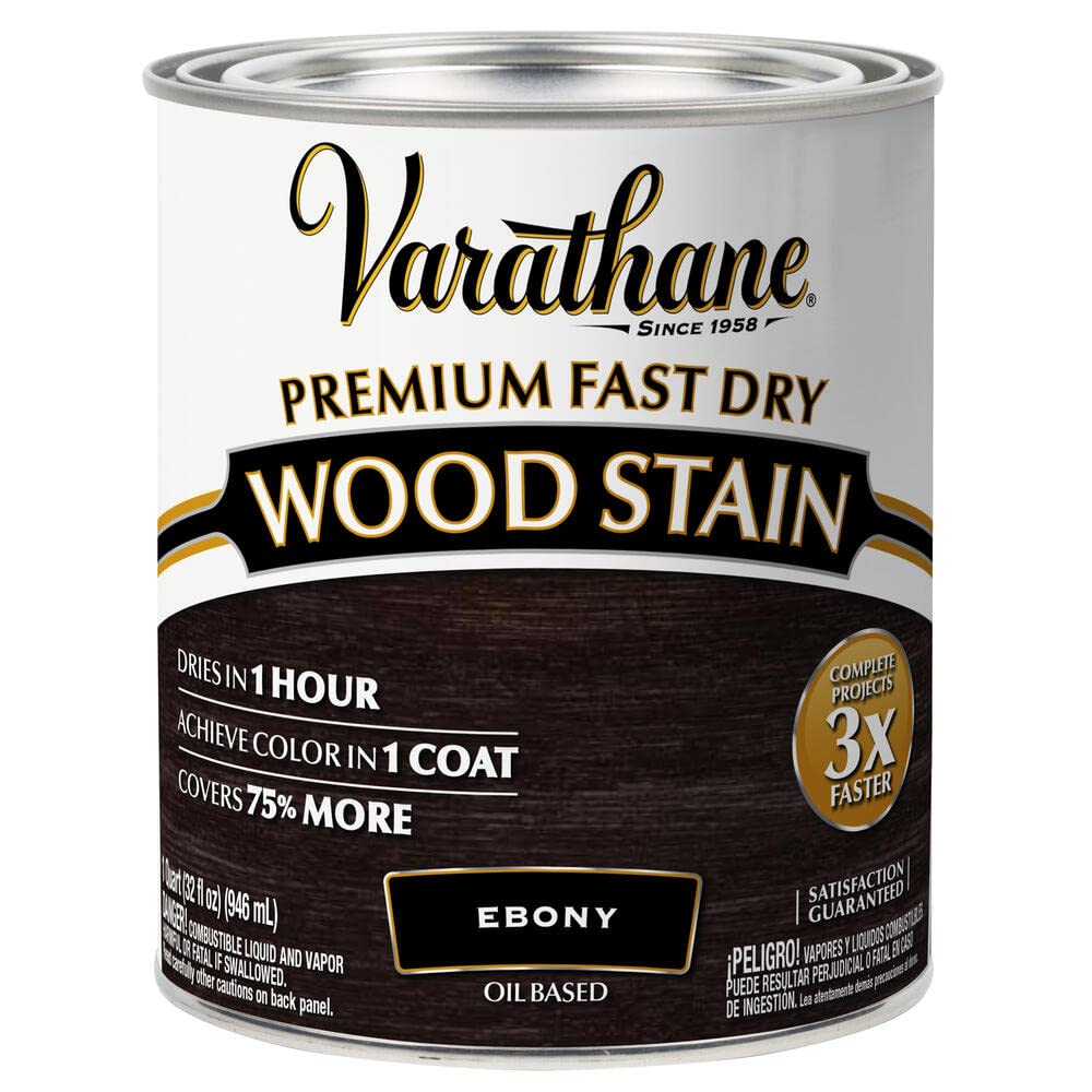 Mancha De Madeira Varathane Premium Fast Dry Quart Ebony
