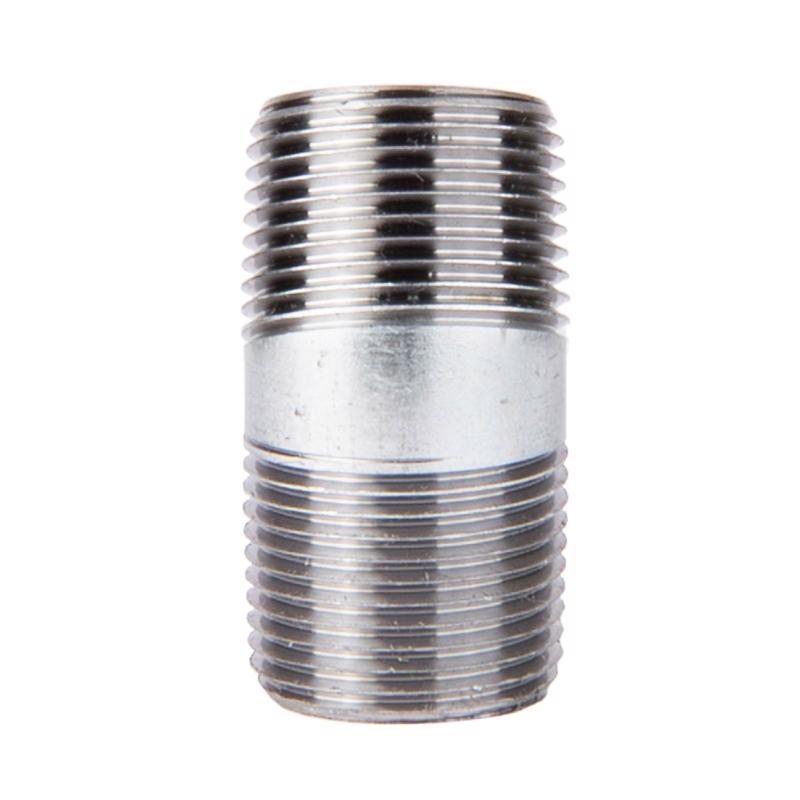 Nipple Stz Industries Em Aço Galvanizado De 3/8 Pol. Mpt X 2 Pol.