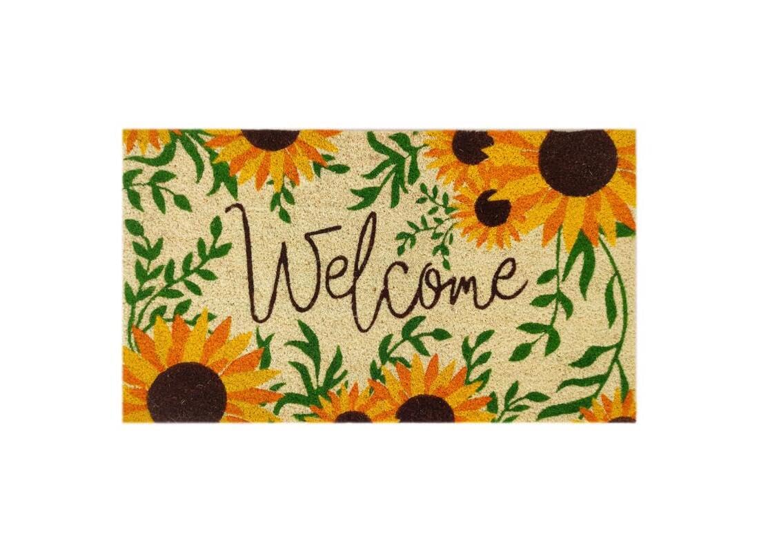 Felpudo First Concept 76x46 Cm Girasoles Multicolor