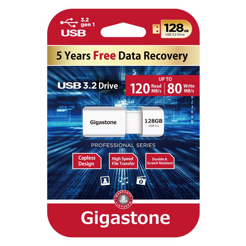 Unidade Flash Gigastone 128gb Branca