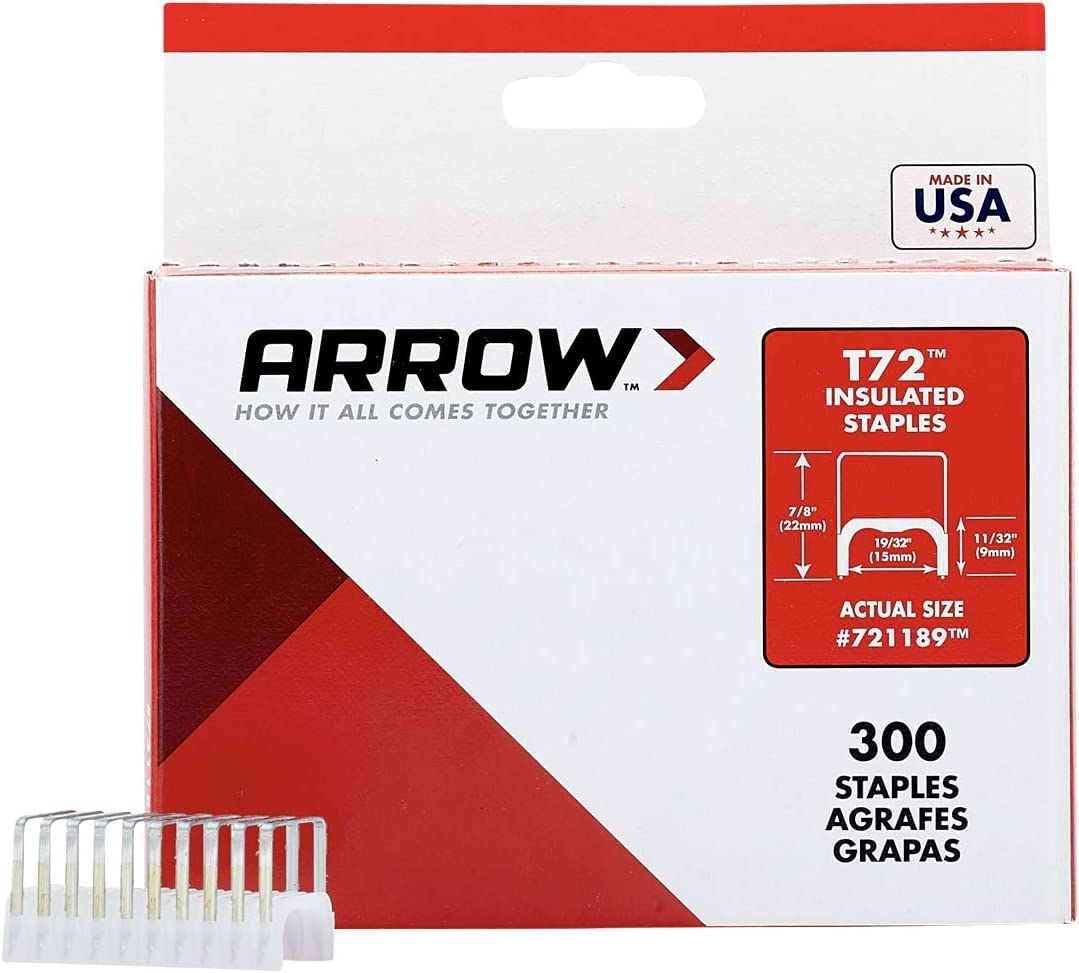 Staples Arrow 721189 T72 Com Isolamento De Aço, Pacote Com 300
