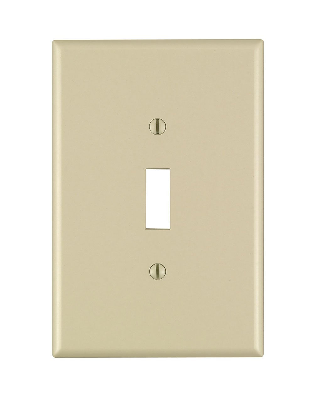 Wallplate Leviton 1-gang Toggle Device Switch Oversized Ivory