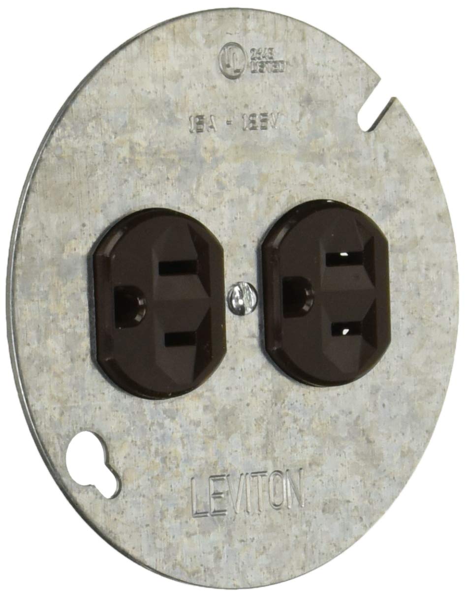 Receptáculo Duplex Leviton Commercial Grade 15a 125v Preto