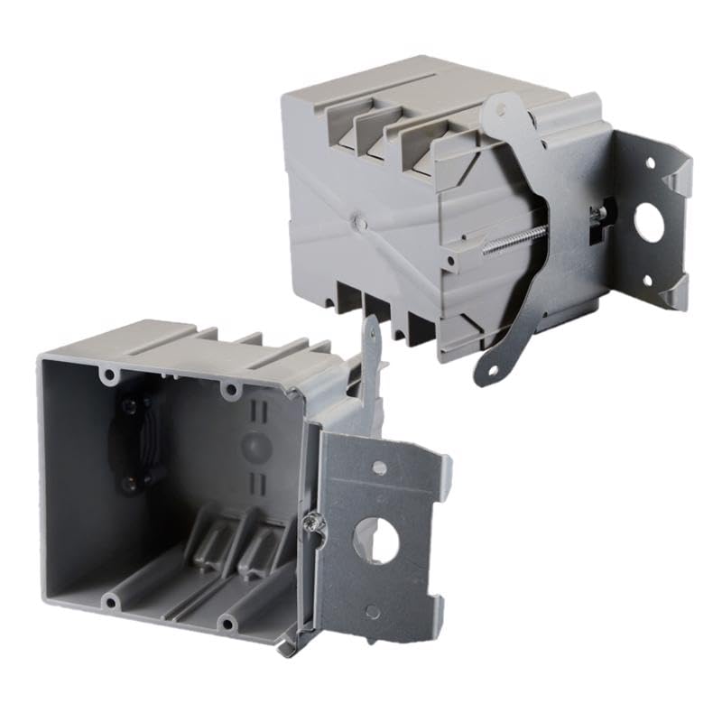 Caixa De Saída Cantex 3012614 Pvc De 2 Gangues Cinza 34 Polegadas Cúbicas