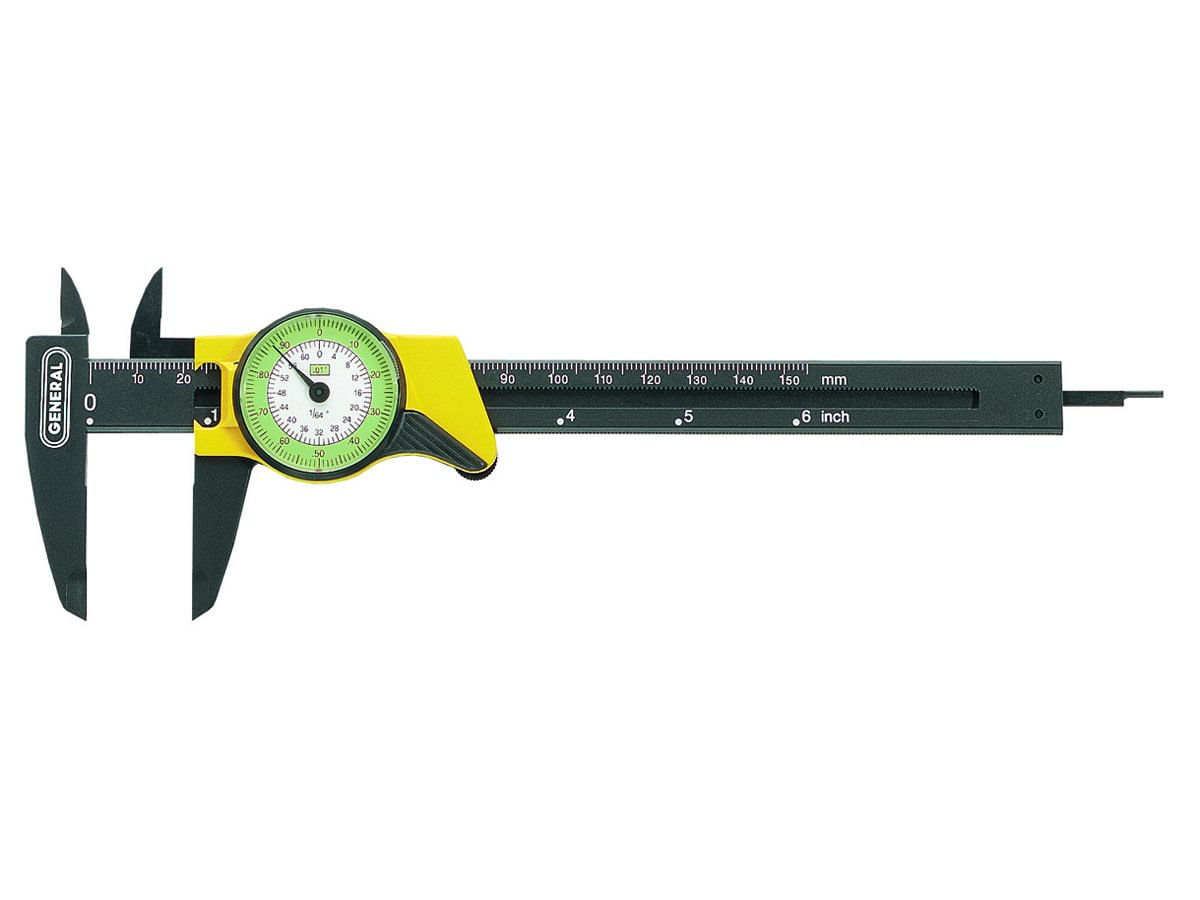 Caliper De Discagem General Tools 142 Plastic, Alcance De 0 A 15 Cm