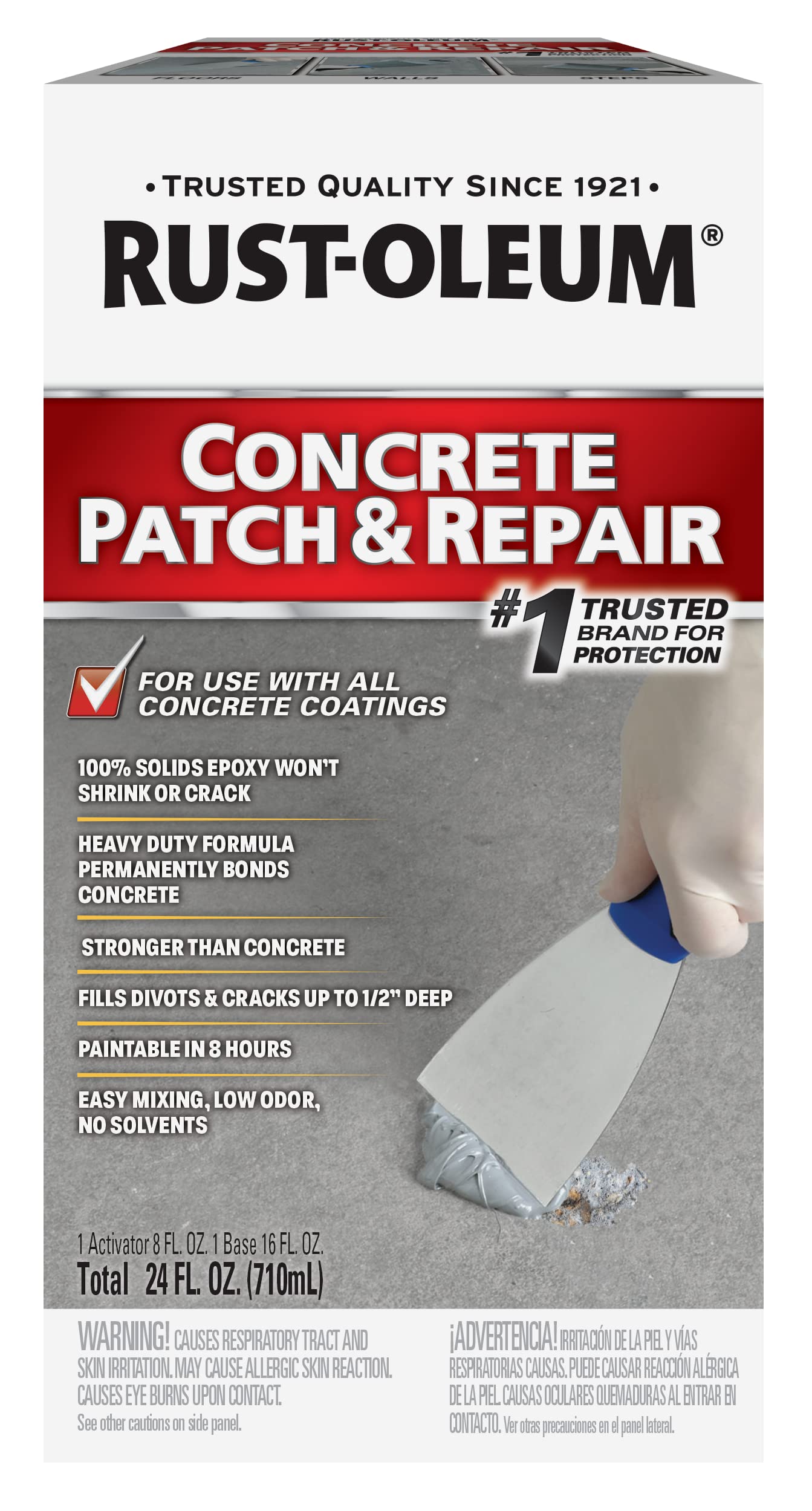 Concrete Patch &amp; Repair Rust-oleum 301012 710ml Cinza