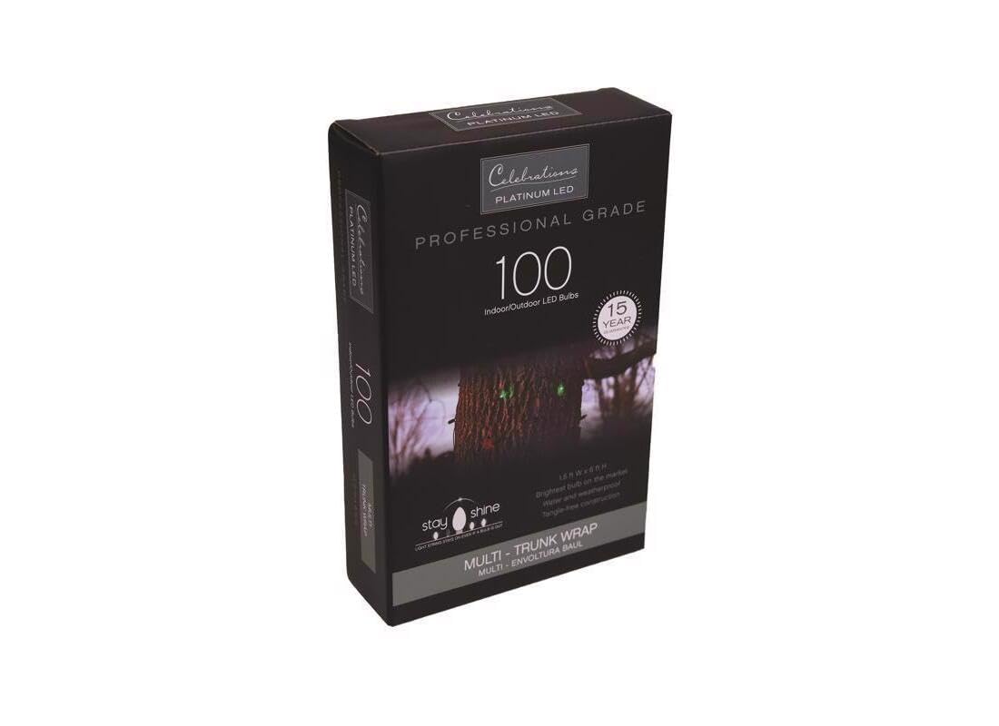 Cadena De Luces Celebrations Platinum Red 100 Mini Multicolor