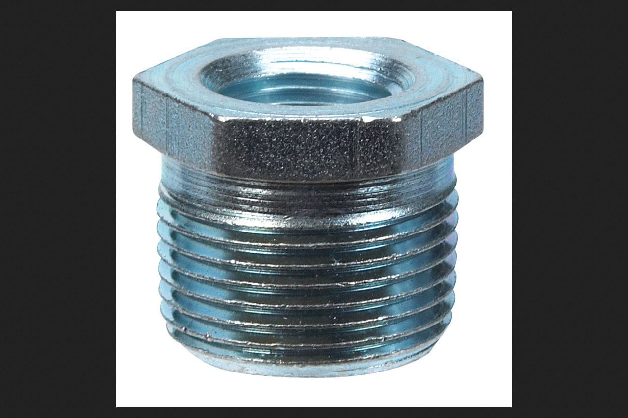 Bucha Hexagonal Billco De Aço Galvanizado 1/2 “x 1/8"