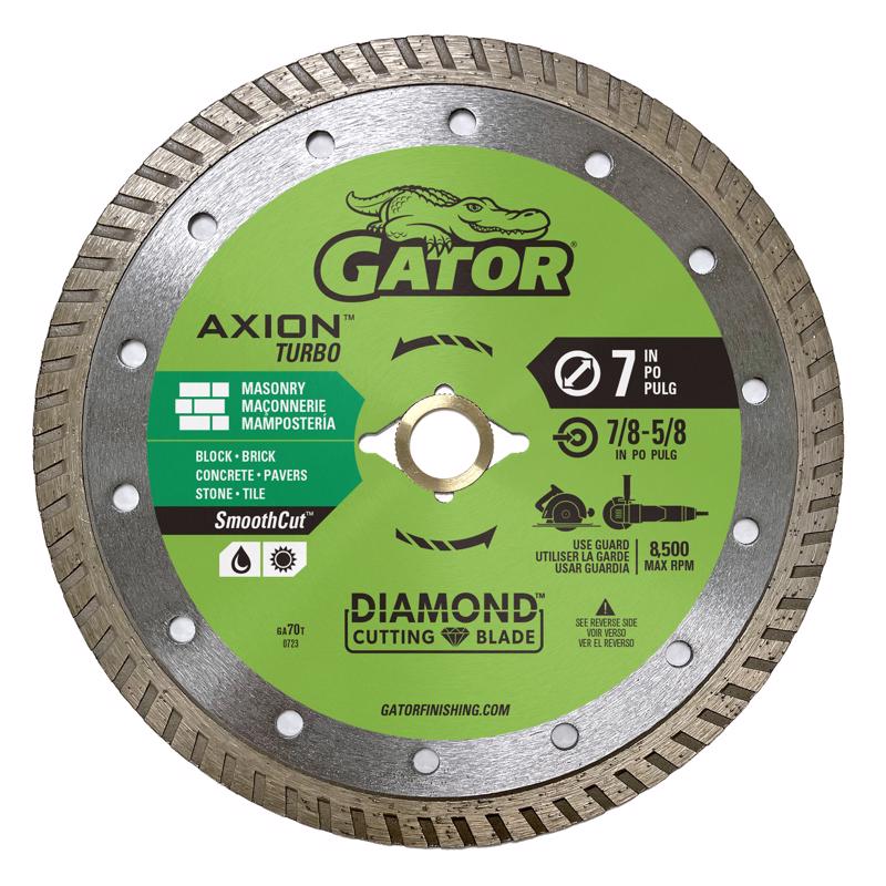 Turbo Rim Saw Blade Gator Gator 389881 De 7 Polegadas Para Alvenaria
