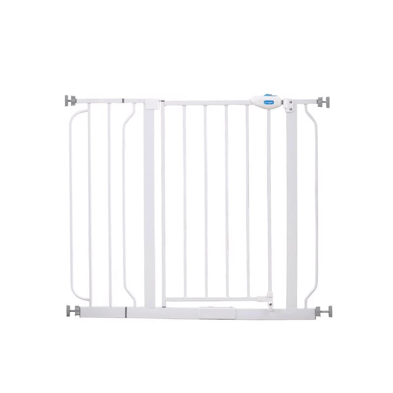 Presente Expansível Baby Gate White Metal, Pacote Com 1