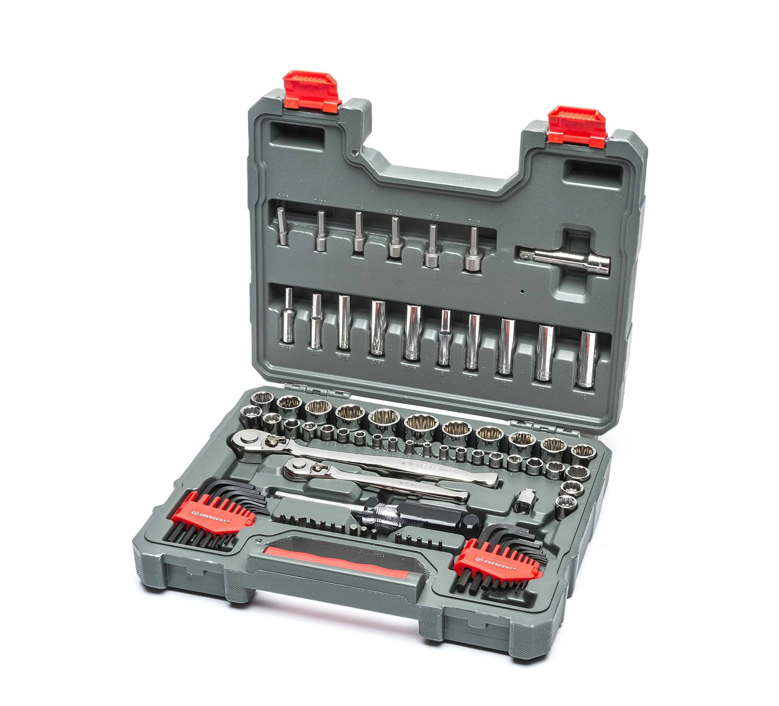 Conjunto Sae E Métrico Wrench Crescent Ctk84cmpn De 84 Peças