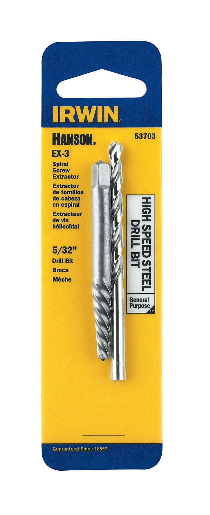 Extrator Espiral Irwin E Conjunto De Brocas De 5/32" Ex-3