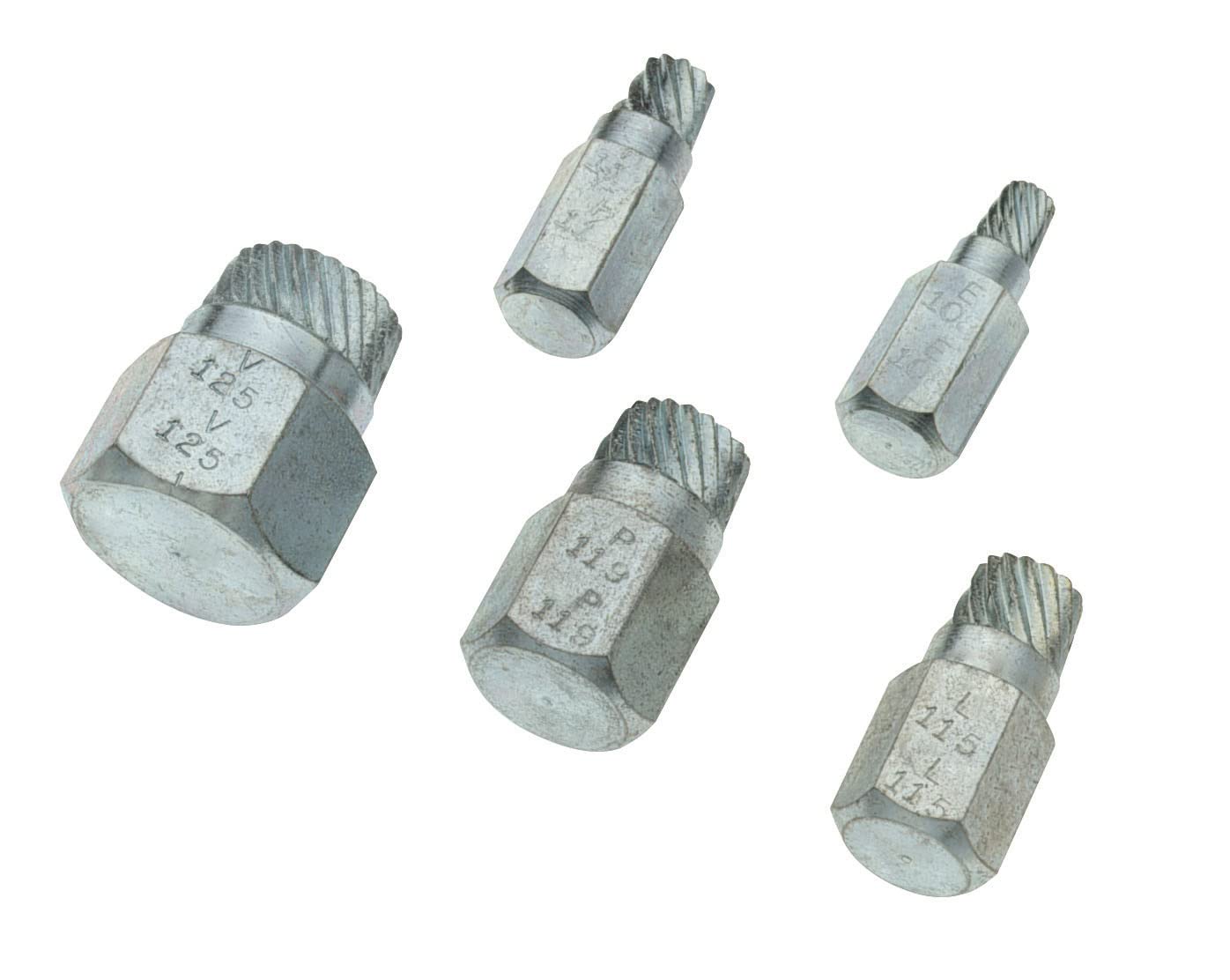 Kit Extrator De Parafusos Superior Tool, 5 Peças, 1/8-3/4 Polegadas