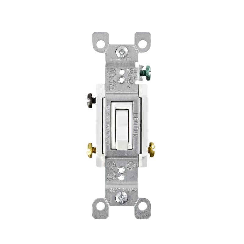 Ac Quiet Switch Leviton 15a 3-way Toggle White, Pacote Com 10
