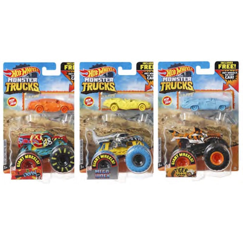 Monster Trucks Hot Wheels Die Cast Sorted (pacote Com 8)