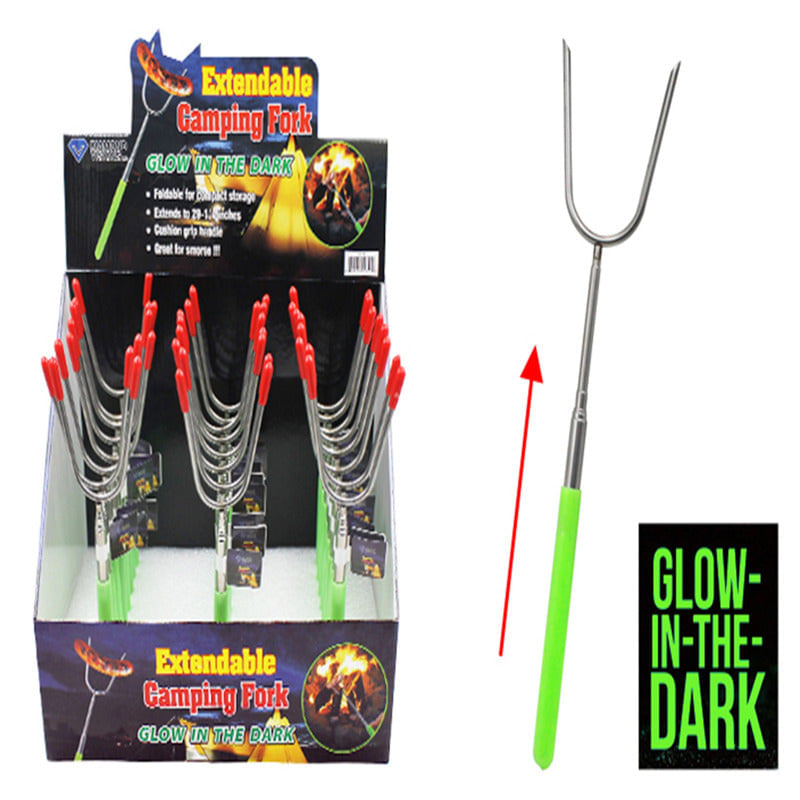 Camping Fork Diamond Visions Glow In The Dark Extensível