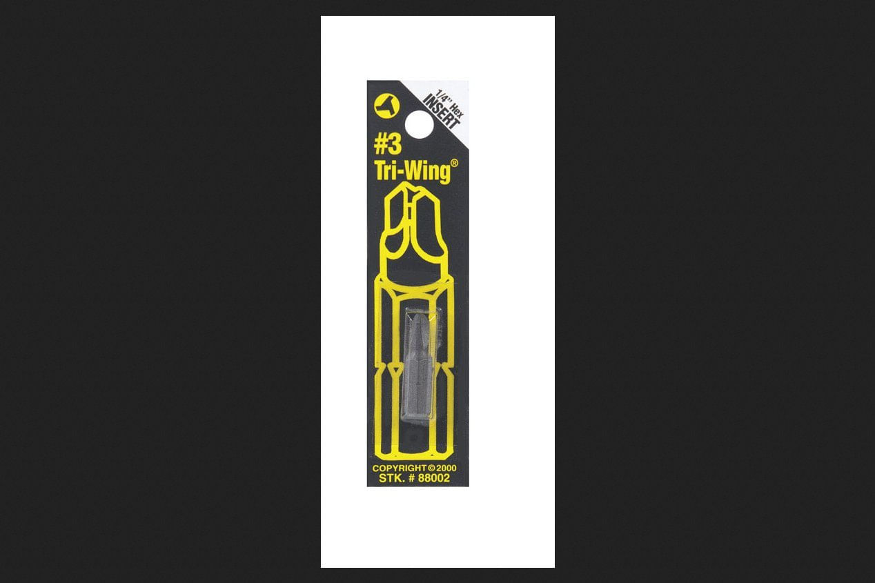 Inserção Hexagonal Tri-wing #3 1/4" Da Security Bit Best Way Tools
