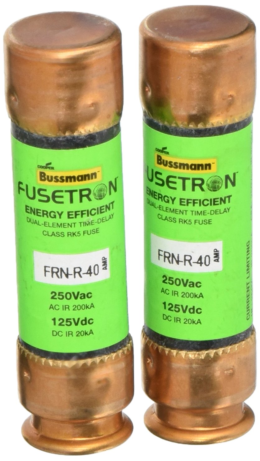 Fusível De Cartucho Bussmann Frn-r 40a 250v, Pacote Com 2