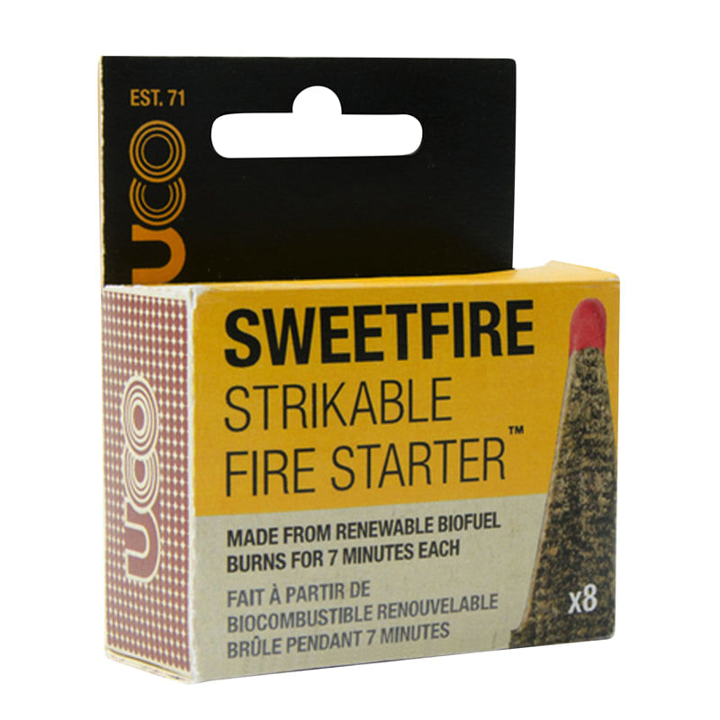 Fire Starter Uco Sweetfire Stormproof, Pacote Com 8 Unidades